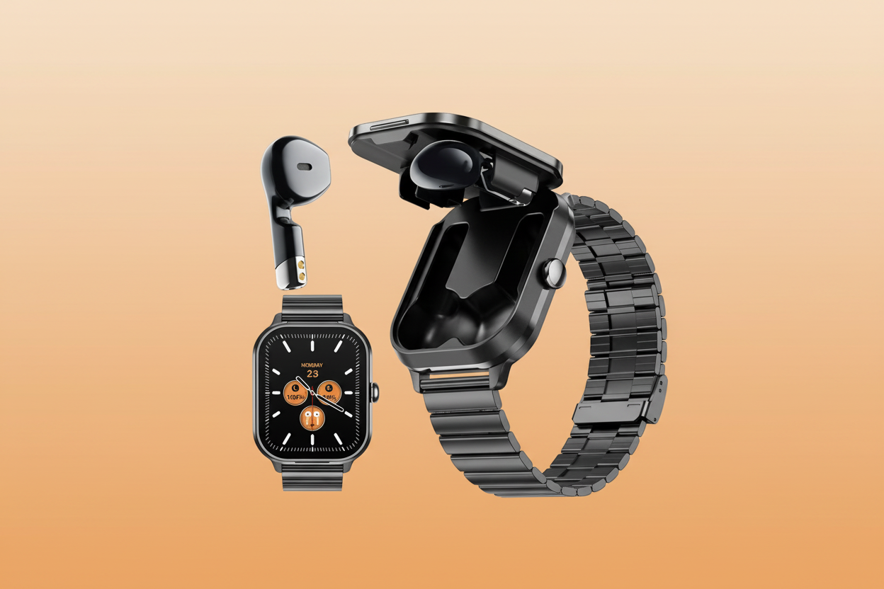 Smartwatch Orange Background